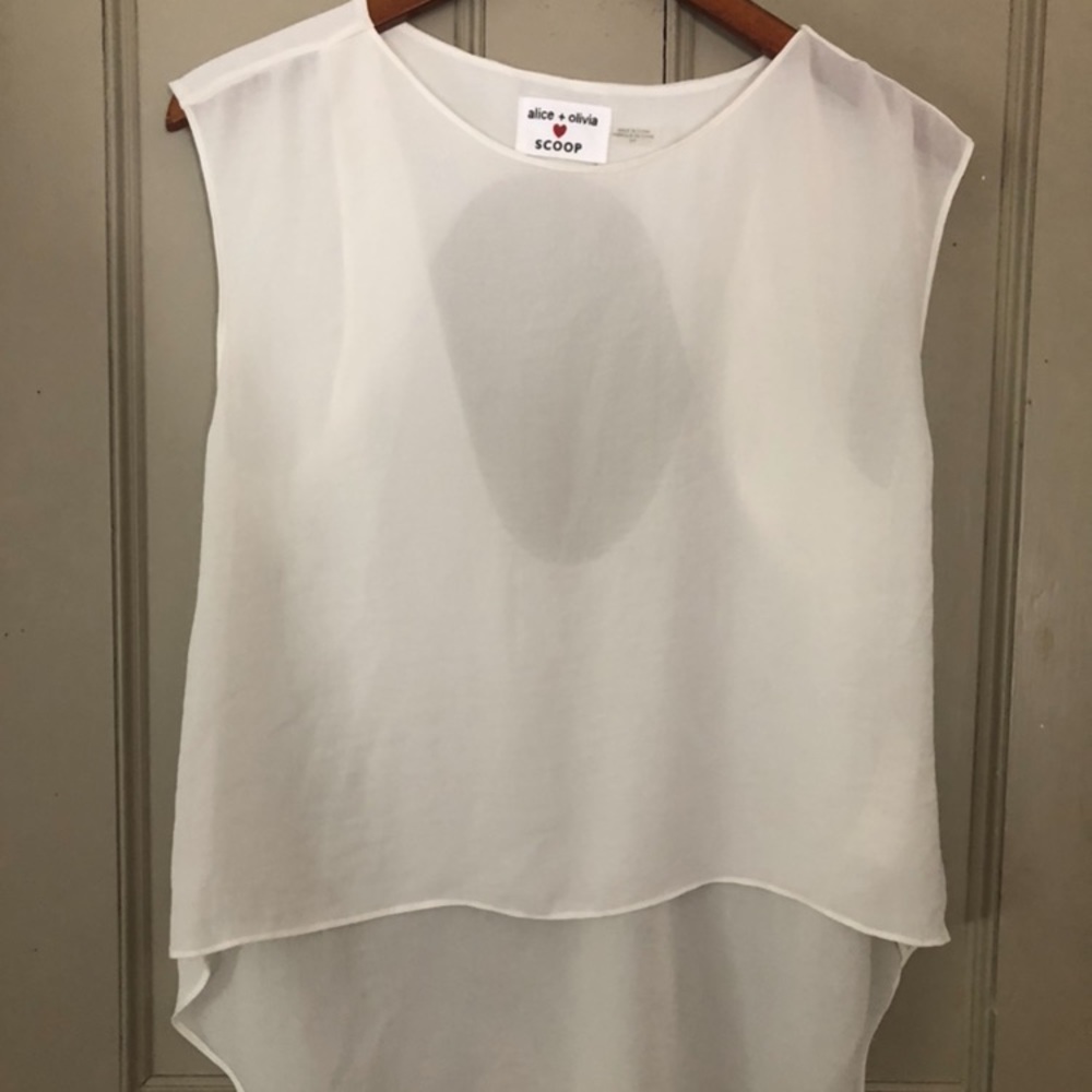 Alice & Olivia scoop neck shirt
